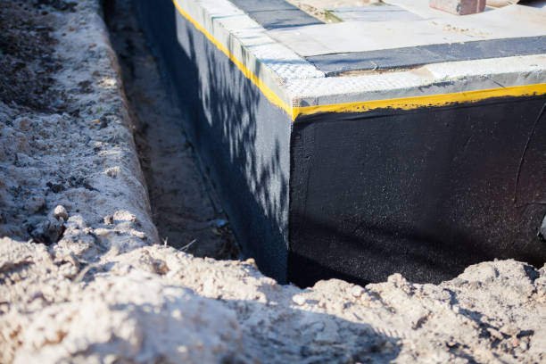 Residential Waterproofing installation at a El Dorado, KS home by SJ Waterproofing Pros